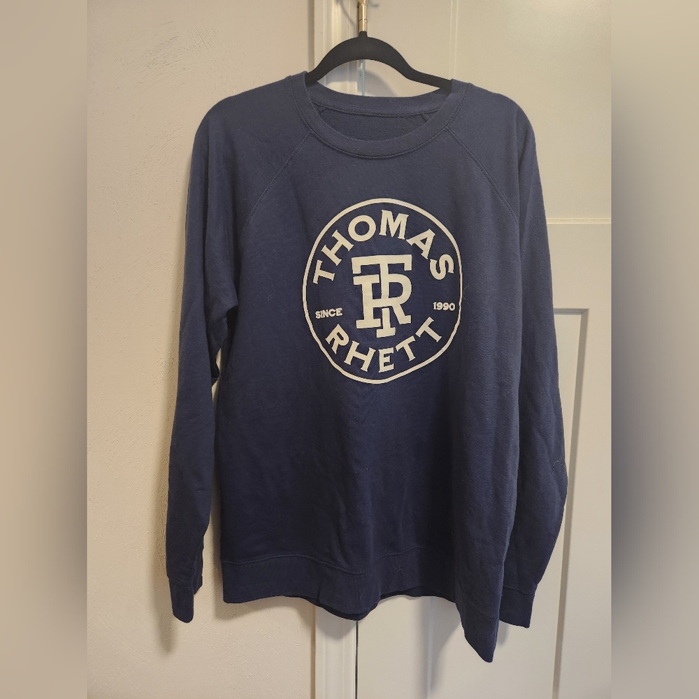 Thomas Rhett Dark Blue Lightweight Sweatshirt Size XL